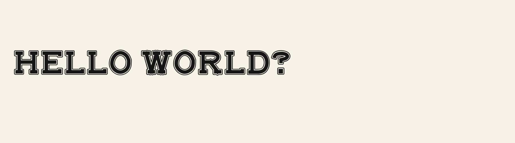 Pennant Slab pangram specimen