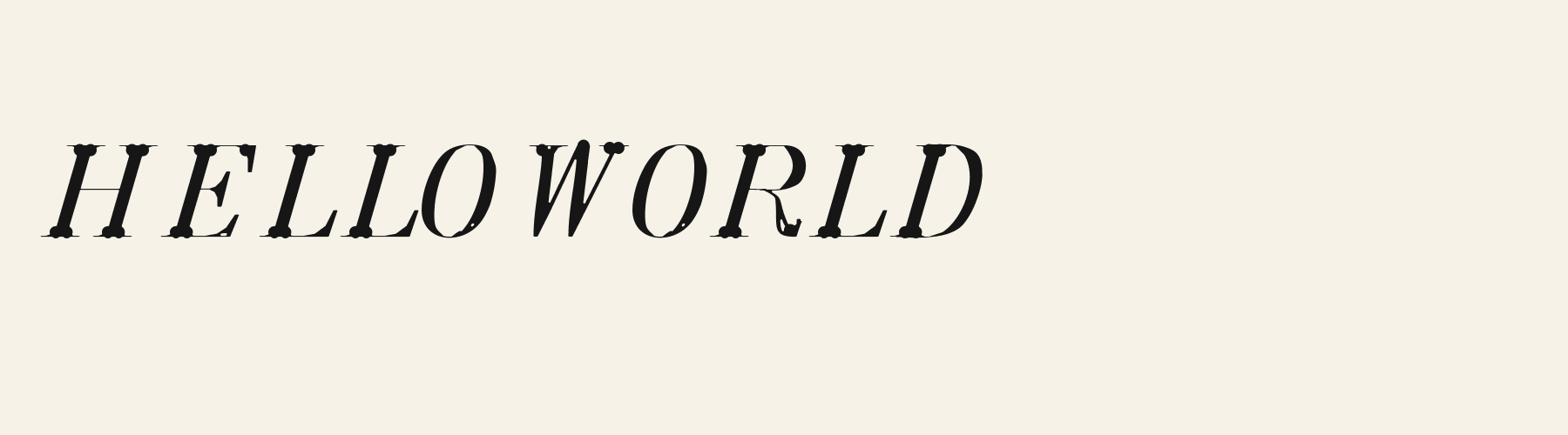 Vogue Italic cover specimen