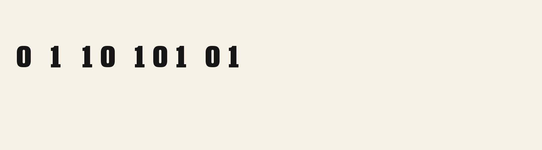Serif Western Slab numbers specimen