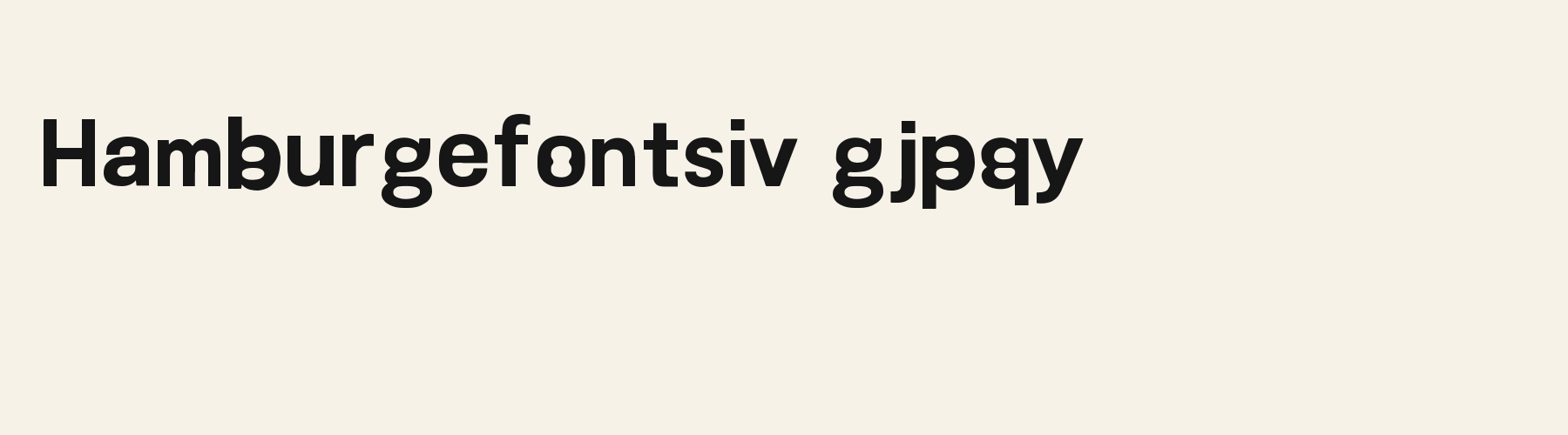 Pinched Counter Grotesk lowercase specimen
