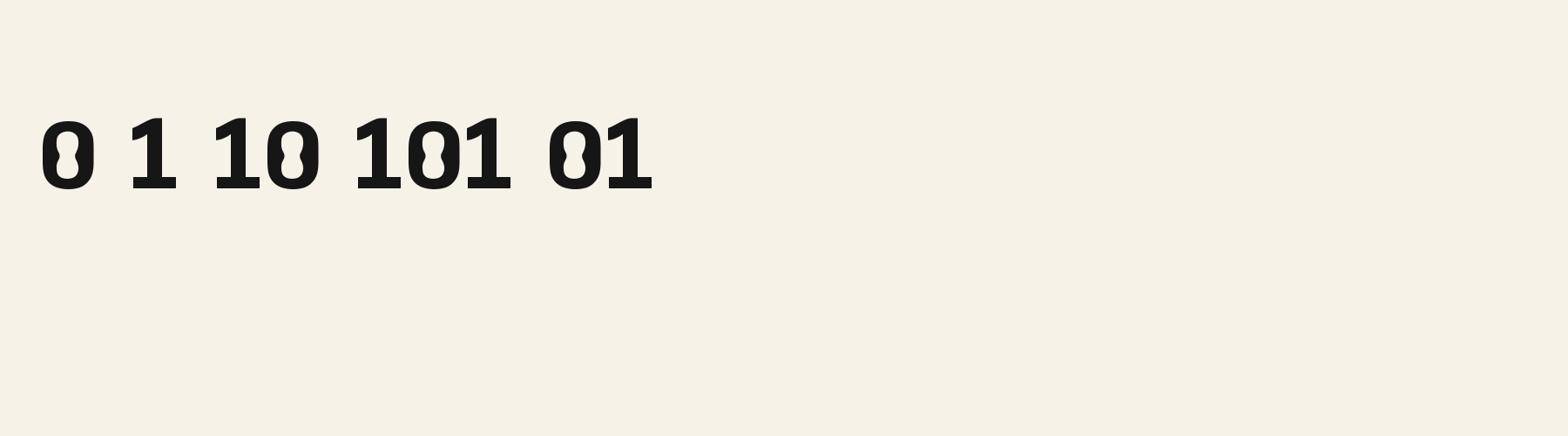 Pinched Counter Grotesk numbers specimen