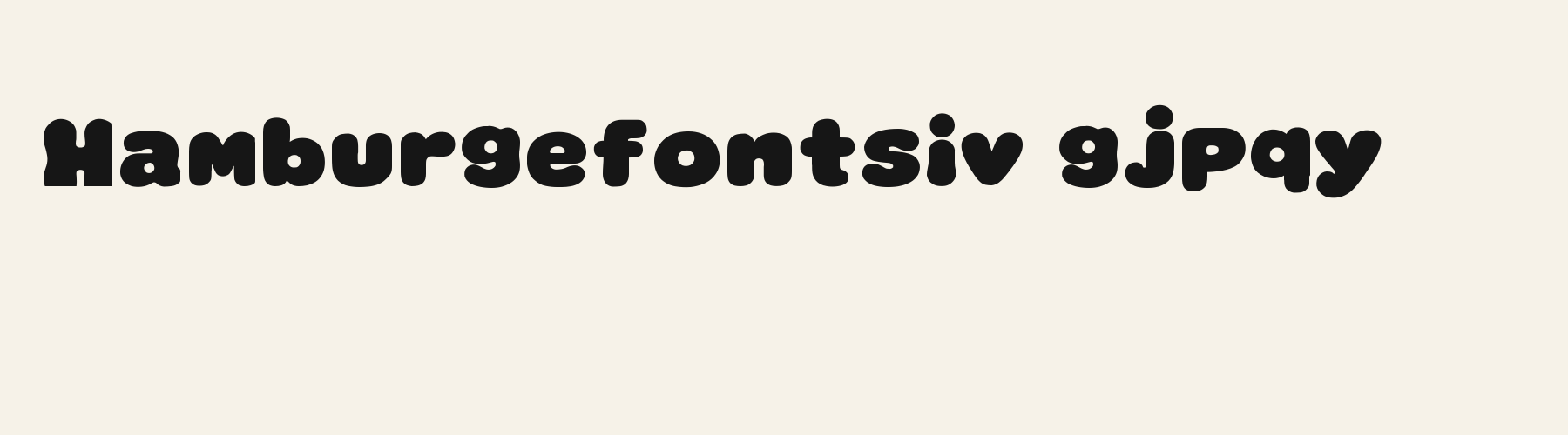 Display Retro Bubble lowercase specimen