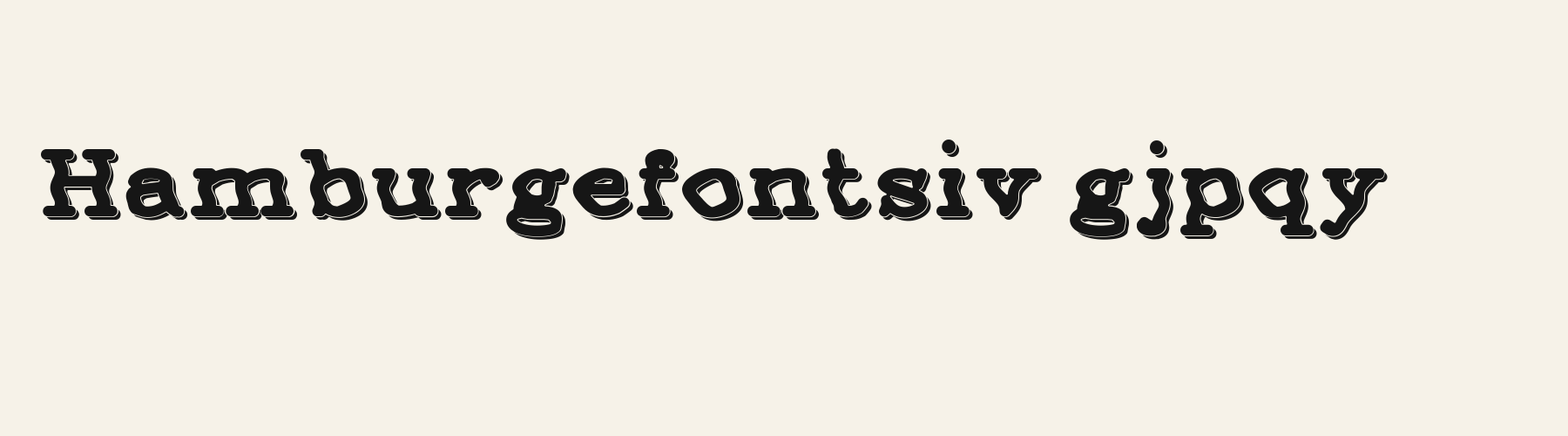 Groove Serif 3D lowercase specimen