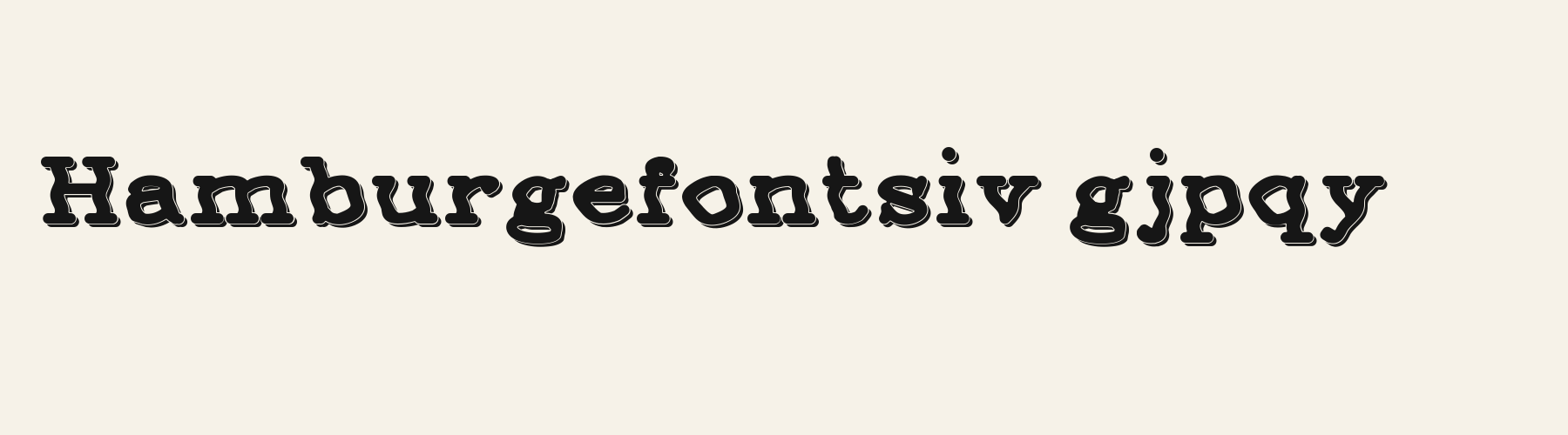 Groove Serif 3D lowercase specimen