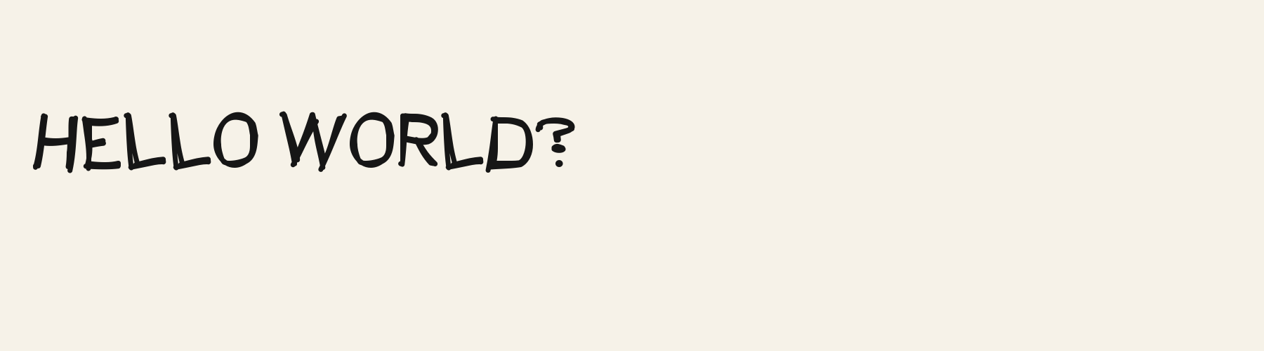 Recess Print pangram specimen