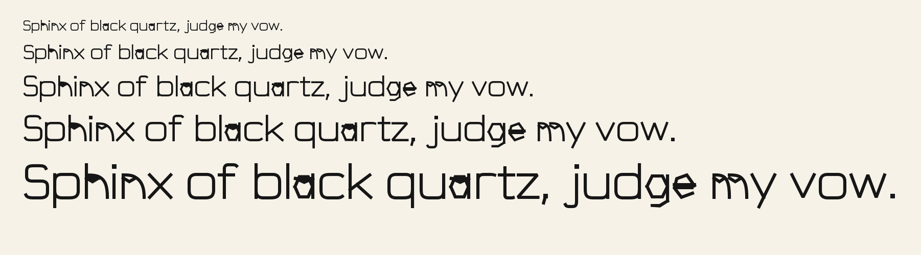 Loop Window Sans waterfall specimen