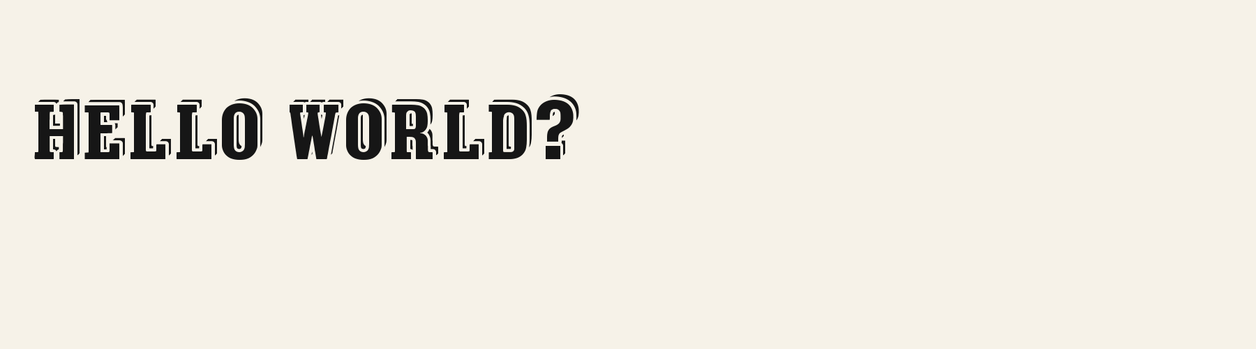 Window Arch Slab 3D pangram specimen