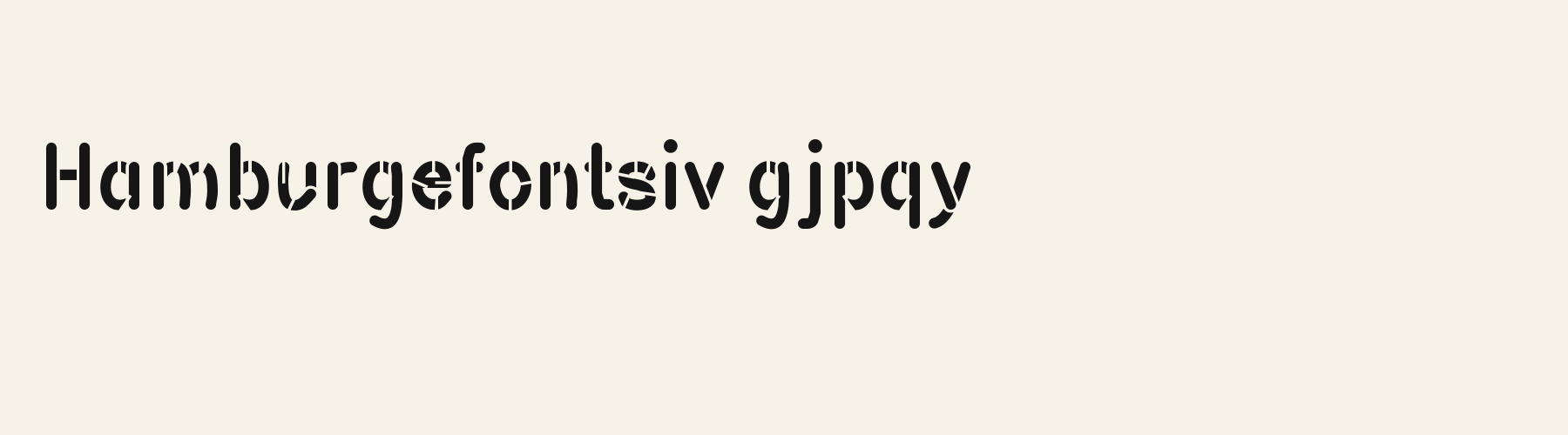 Corps Condensed Stencil lowercase specimen