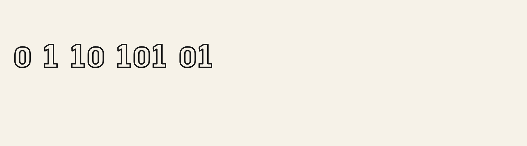 Keystone Shoulder Sans Outline numbers specimen