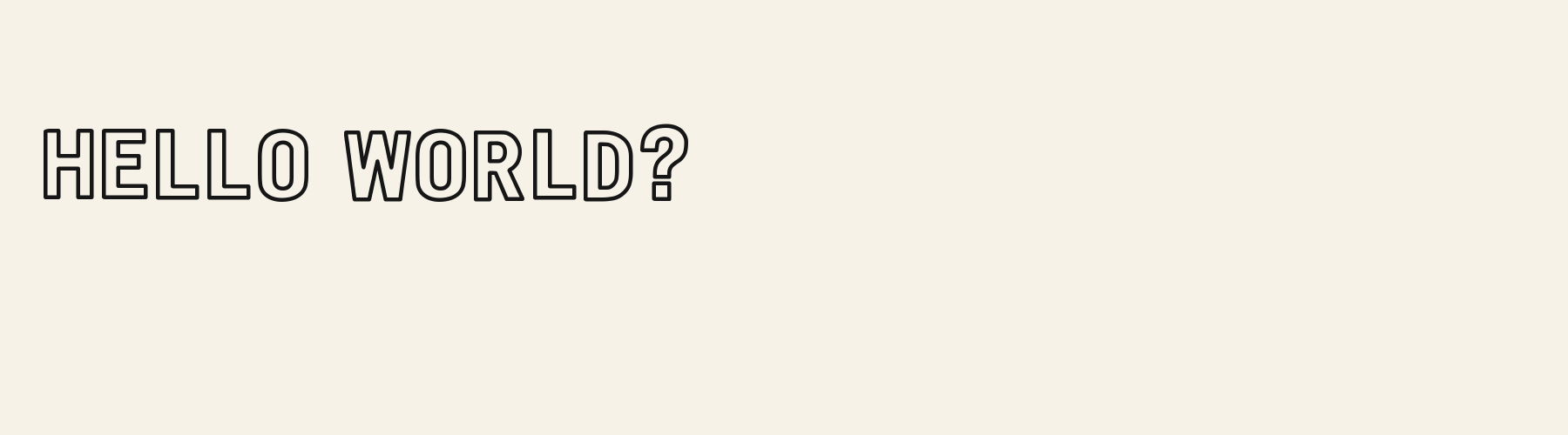 Keystone Shoulder Sans Outline pangram specimen