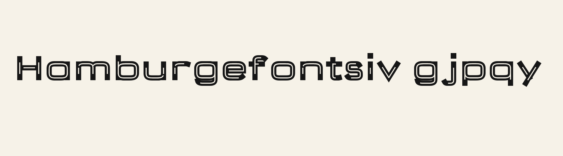 Arcade Inline lowercase specimen