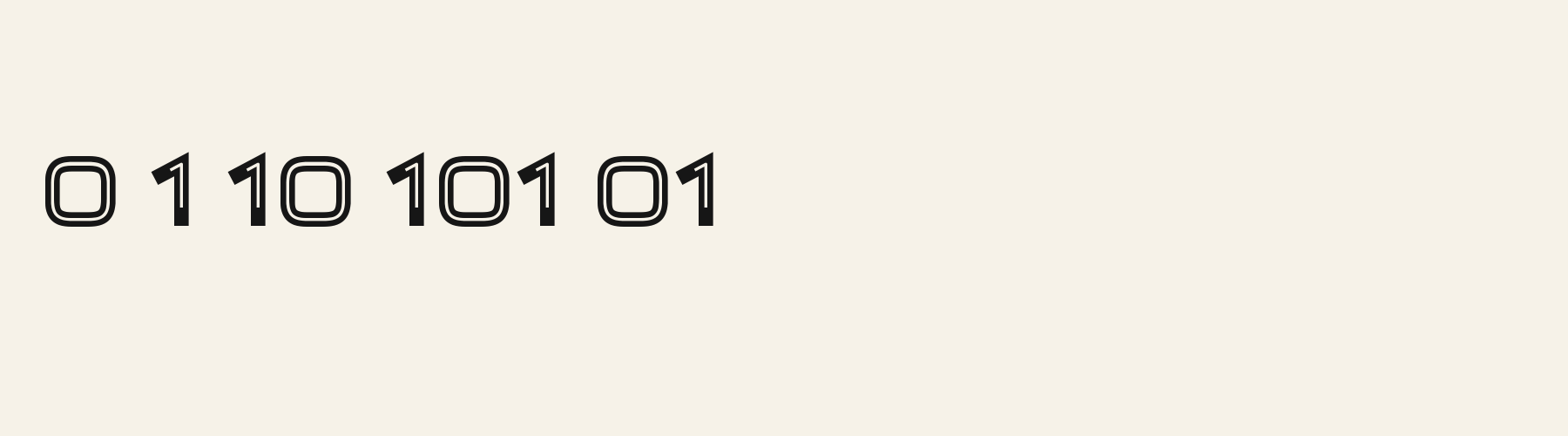 Arcade Inline numbers specimen