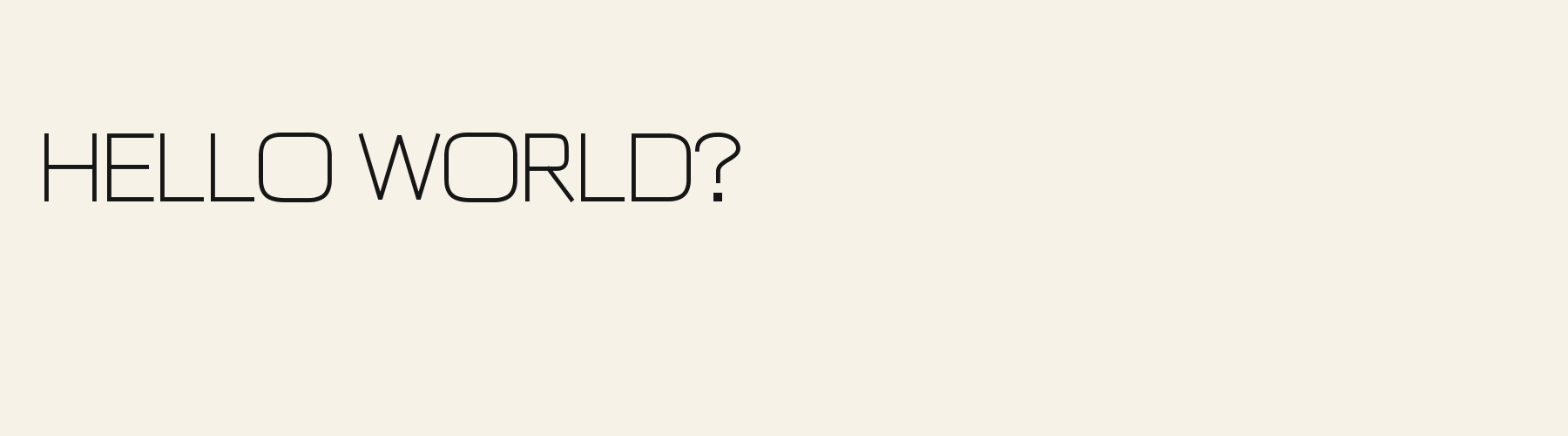 Frame Sans pangram specimen