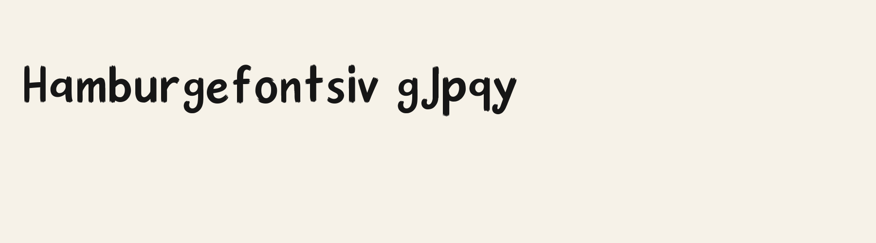 Brush Rake Upright lowercase specimen
