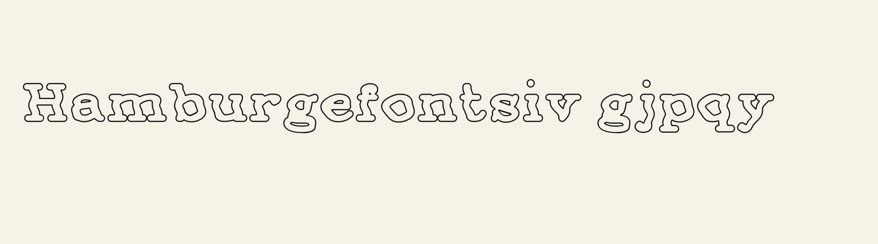 Peace Outline lowercase specimen