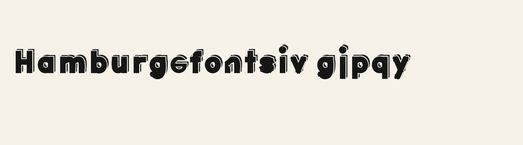 Billboard Condensed 3D lowercase specimen