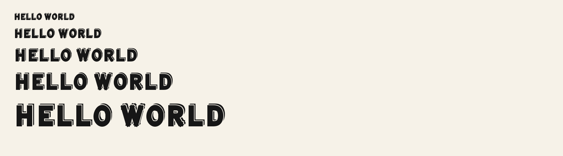 Billboard Condensed 3D waterfall specimen