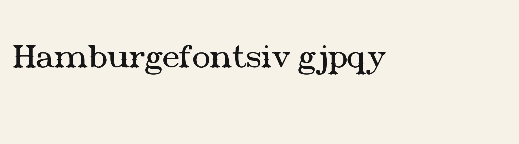 Gold Rush Roman lowercase specimen