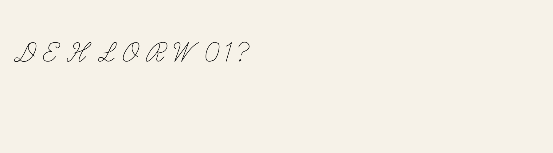 Swiftpen alphabet specimen