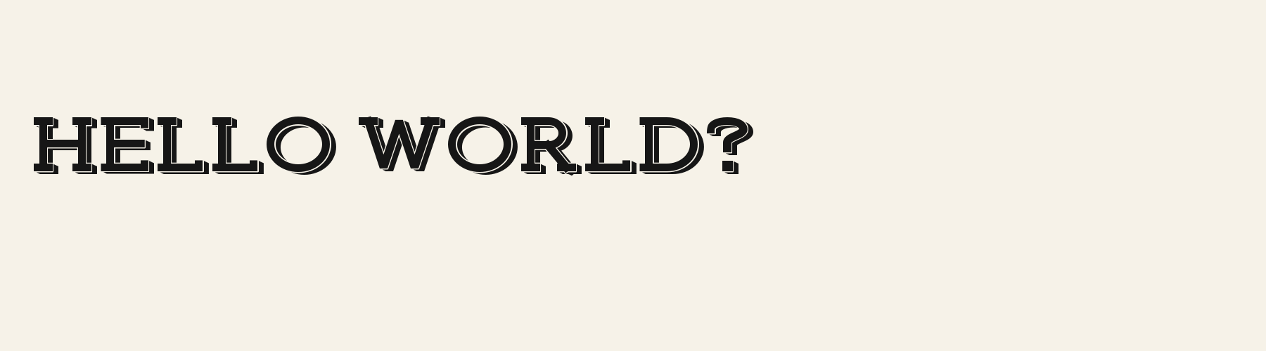 Anvil Slab 3D pangram specimen