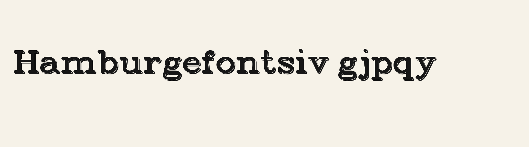 Bookface 3D lowercase specimen