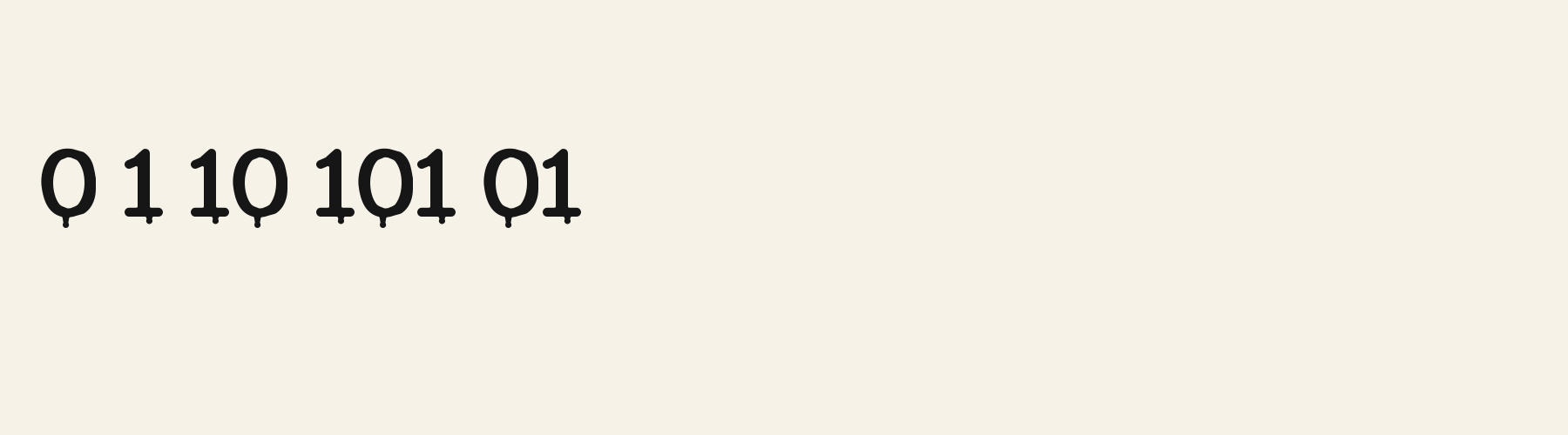 Vampire Serif numbers specimen