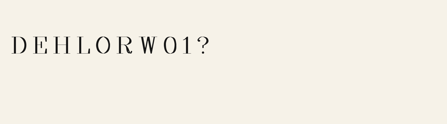 Atelier Light alphabet specimen