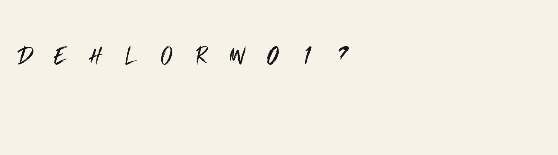 Script Brush Signature alphabet specimen