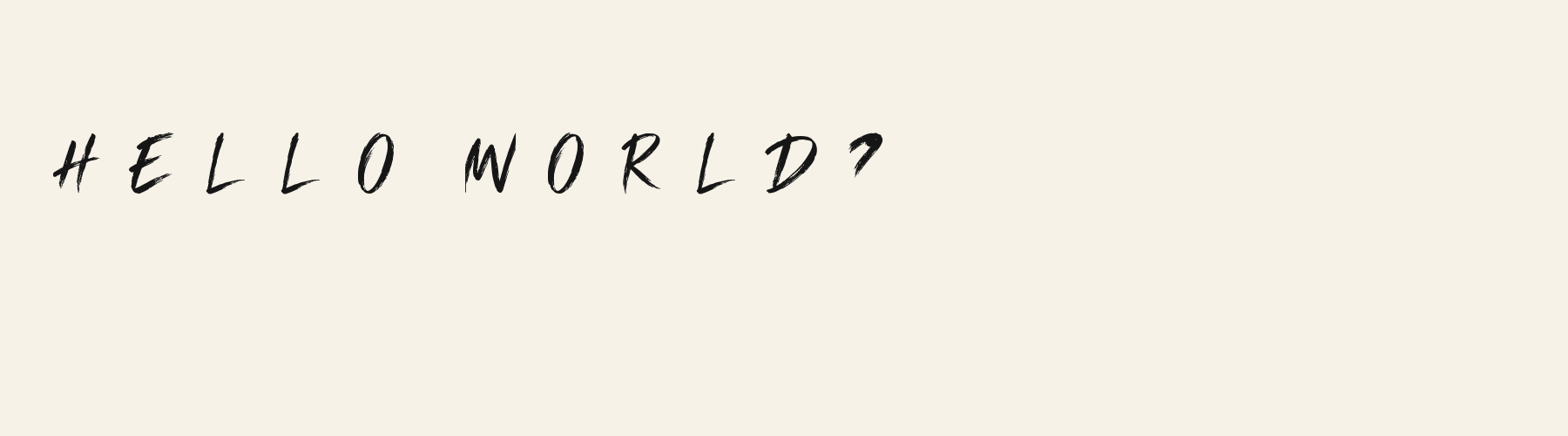 Script Brush Signature pangram specimen