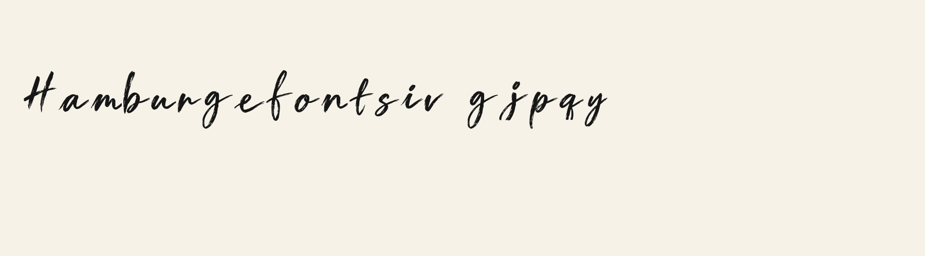 Script Brush Signature lowercase specimen