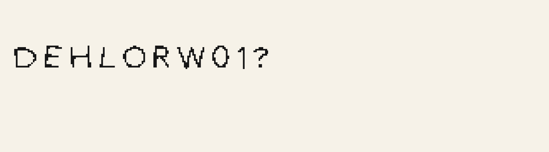 Doodle Pixel alphabet specimen
