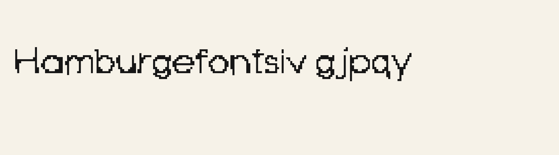 Doodle Pixel lowercase specimen
