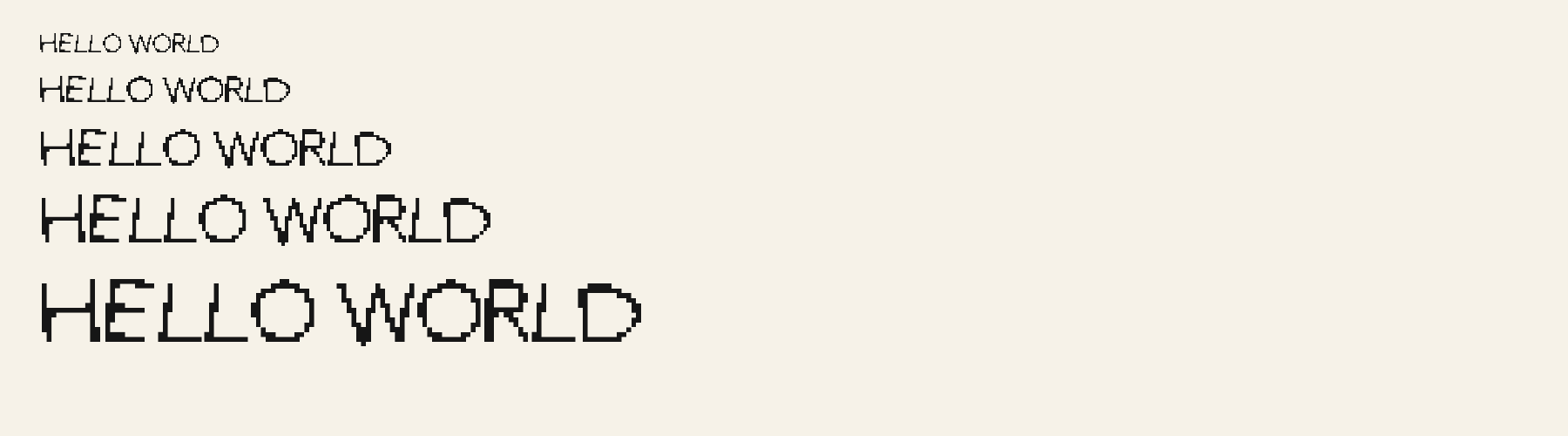 Doodle Pixel waterfall specimen