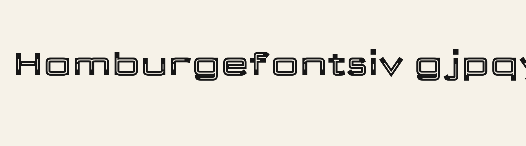 Warp Inline lowercase specimen