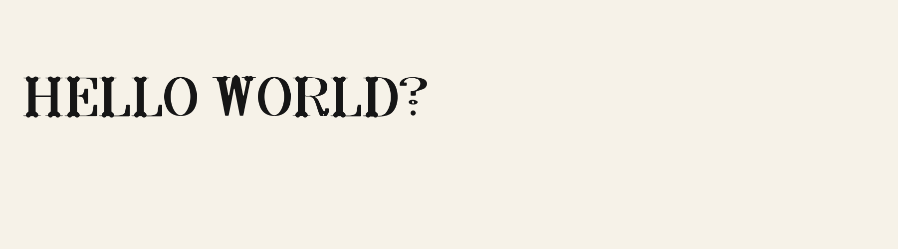 Couture Display pangram specimen