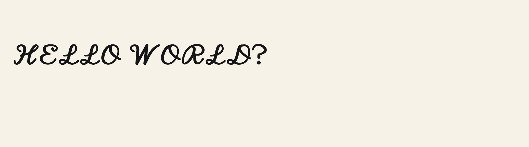 Sailor Script pangram specimen