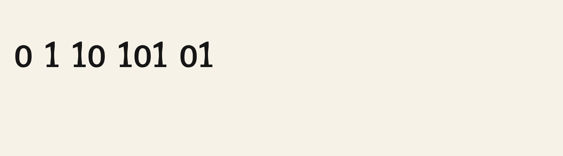Catenary Stem Sans numbers specimen