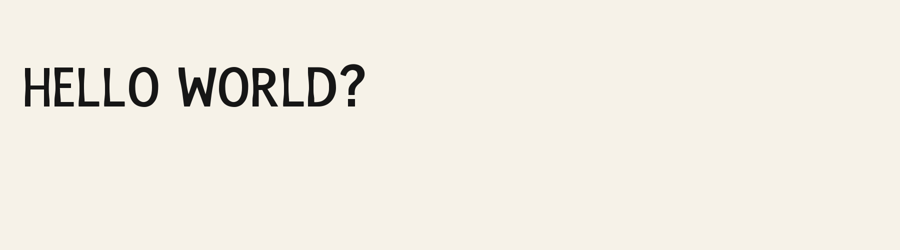 Catenary Stem Sans pangram specimen