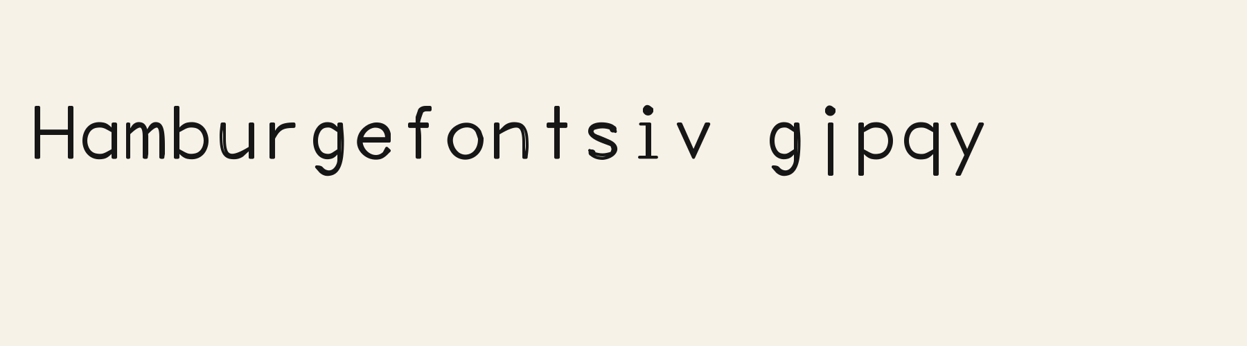 Debug Duplex lowercase specimen