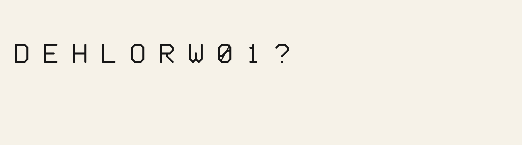 Mono Terminal Round alphabet specimen