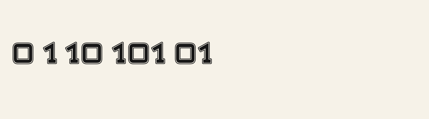 Jersey Slab numbers specimen