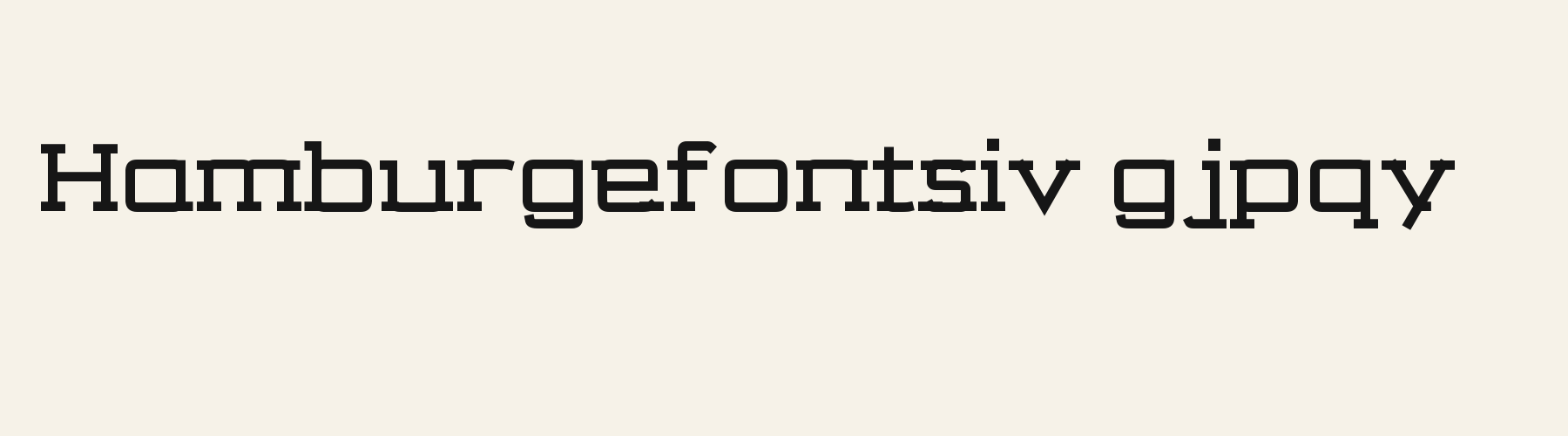 Station Slab lowercase specimen