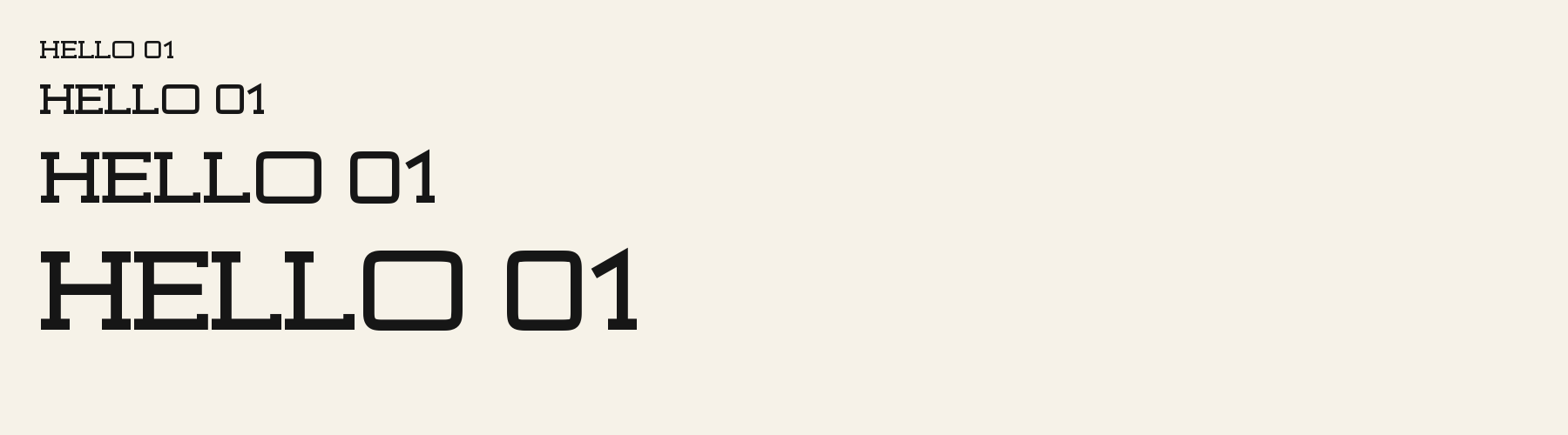 Station Slab sizes specimen