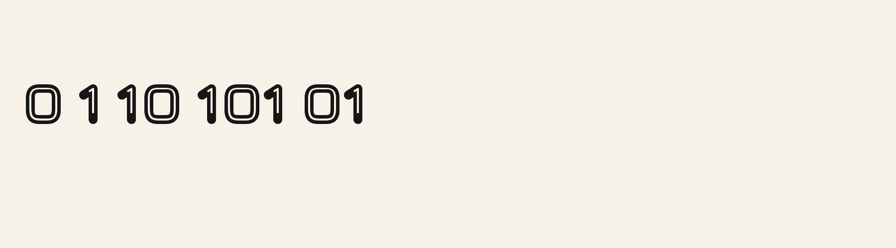 Ballroom Inline numbers specimen