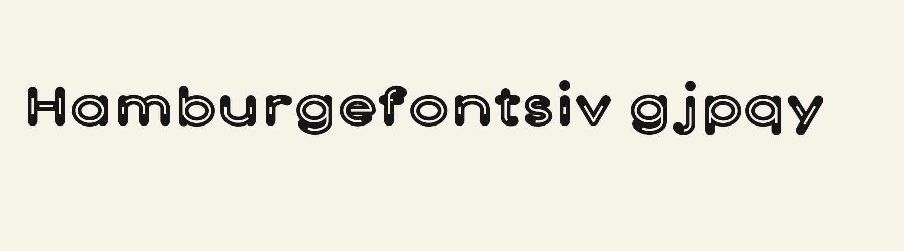 Foyer Inline lowercase specimen