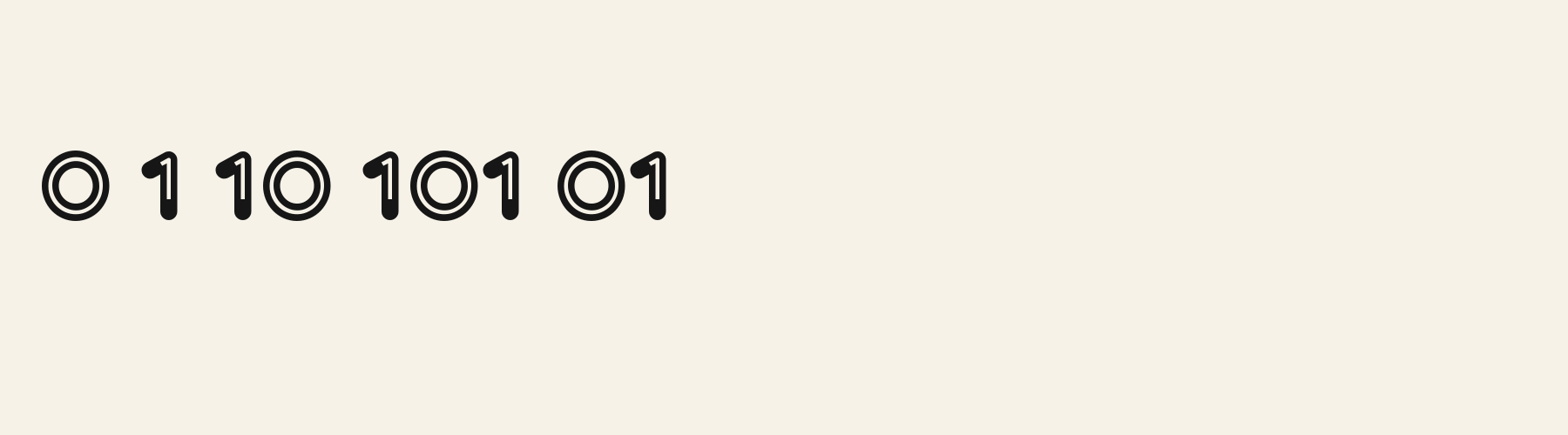 Foyer Inline numbers specimen