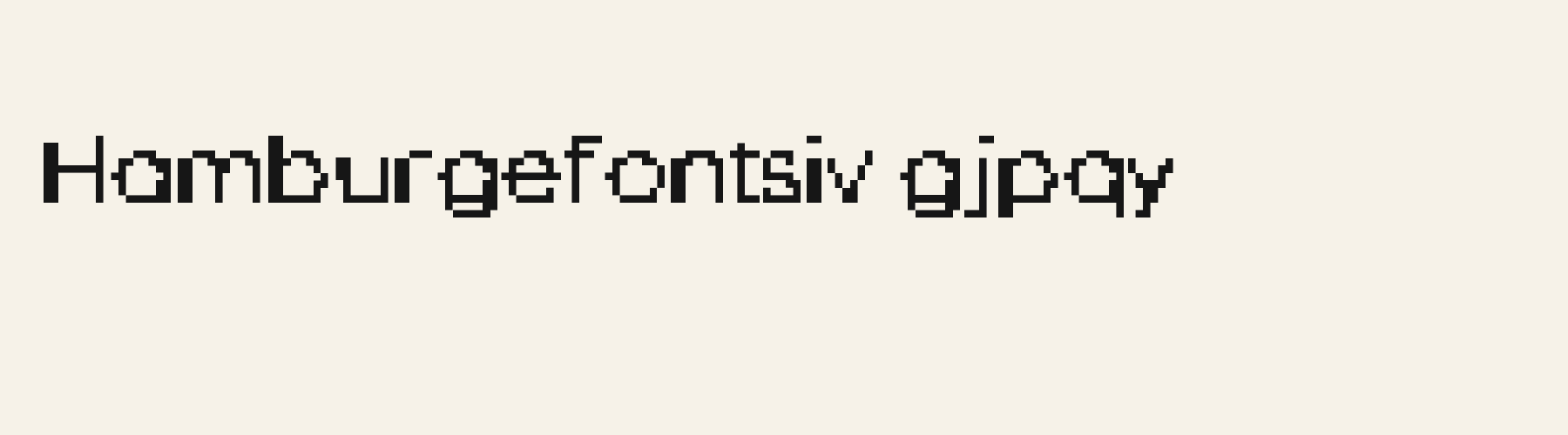 Orb Pixel lowercase specimen