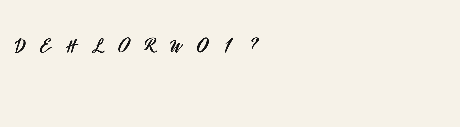 Script Signpainter Swash alphabet specimen