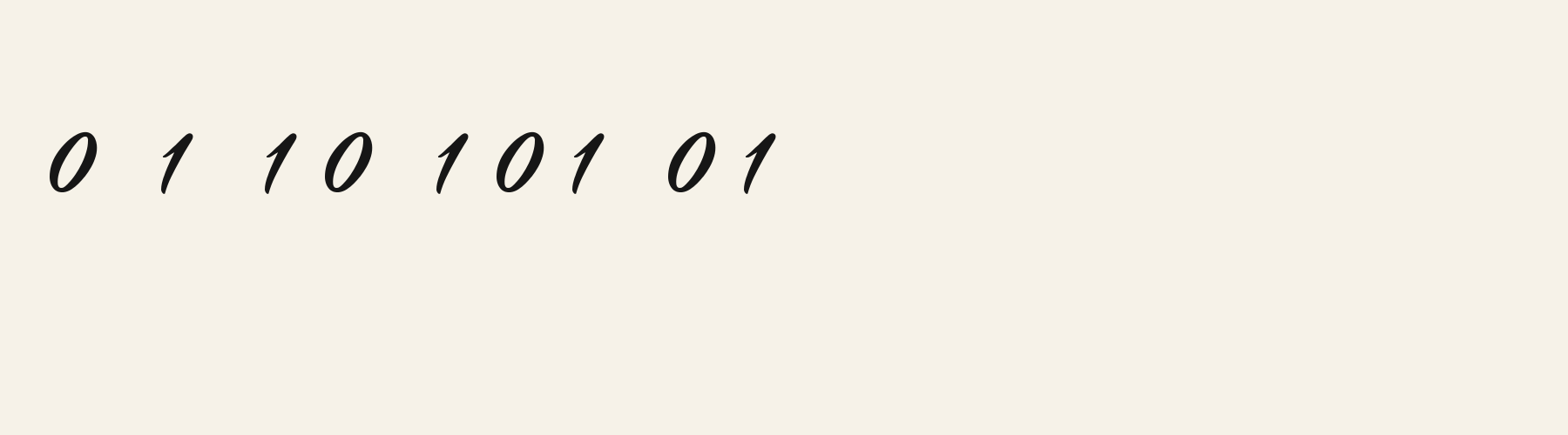 Script Signpainter Swash numbers specimen