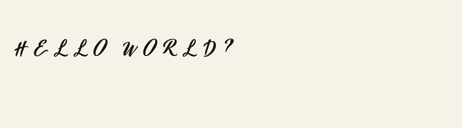 Script Signpainter Swash pangram specimen